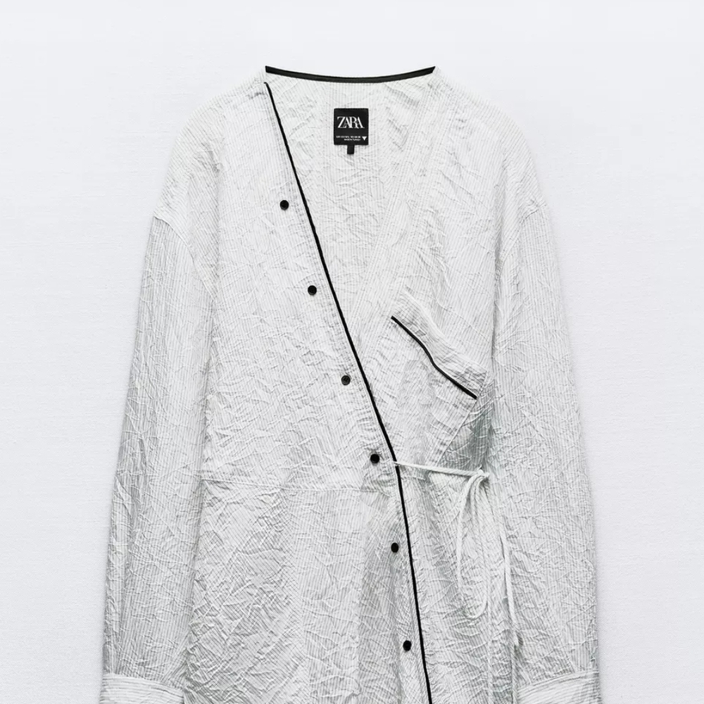 Zara kimono stripe pajama set
